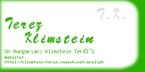 terez klimstein business card